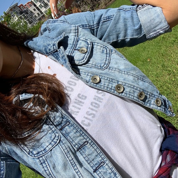 Cropped Denim Jacket - Picture 1 of 4